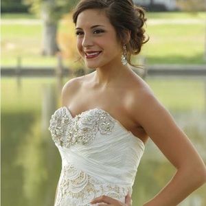 This is a very extravagant Mari Lee gown